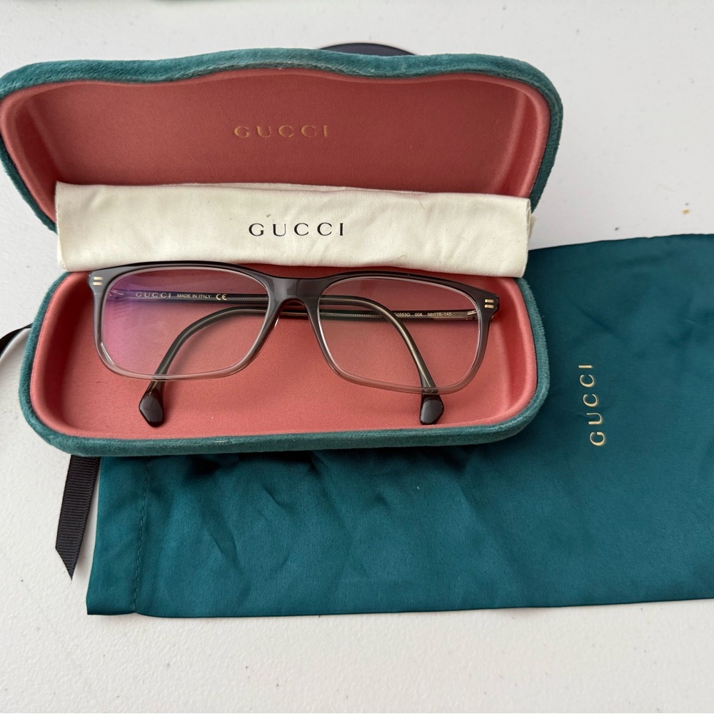GUCCI GREY FADE AUTHENTIC FRAMES Unisex Eyewear GG0553O-008